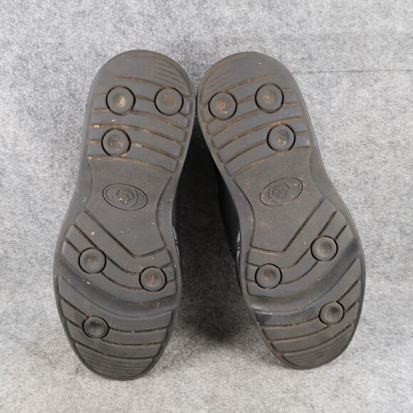 Earth Spirit Shoes Mens 9W Monk Strap Oxfords Comfort Black Leather Hook N Loop main image 8